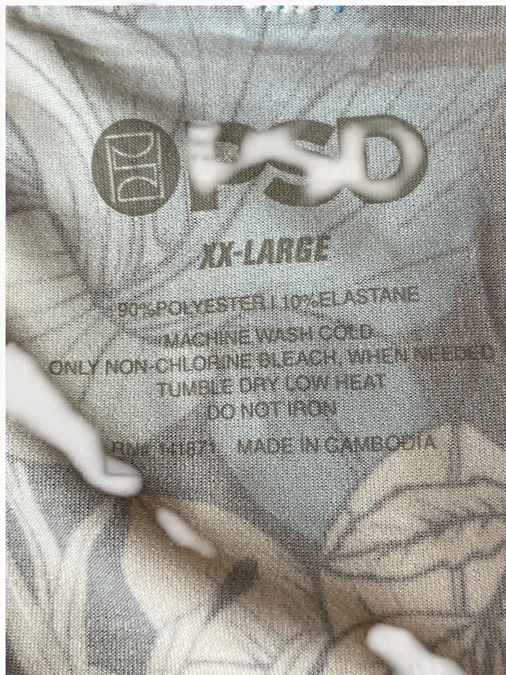 PSD Men’s Core Standard Boxer Briefs Floral Blues Size XXL